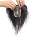 Susanki Real Hair Topper Hand-bound Remy-Haar crown topper mono-wig hair part for women with thin hair 20.3 cm dark brown 20.3 cm dark brown