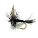 Feeder Creek Black Gnat Dry Flies, One Dozen Nymph Flies for Trout, Bass, Salmon and More Freshwater Fish, Different 12