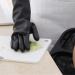 SEPTAM Cleaning Gloves Household Gloves Black Washing Waterproof Plastic Rubber Household Cleaning Anti-slip Durable Kitchen Dishwashing - Buy Online on GoSupps.com