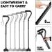 KINGGEAR Lightweight Offset Walking Cane for Women and Men - Large Quad Base Canes for Seniors and Leg Injuries - Black - Buy Online on GoSupps.com