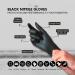 DOMREX Disposable Black Nitrile Gloves 5 MIL - Latex-Free Food Safe Durable for Gardening Cleaning Cooking & DIY Extra Large - Buy Online on GoSupps.com