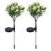 Garden Landscape Lamp Solar Simulation Carnation Light Waterproof Outdoor Lawn Lamp Christmas Flower Lights Landscape Lighting (Color : B Quantity : 2pcs) (A 2pcs)