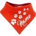 Customizable Both-Sided Multicolor Dog Turning Cloth - Size 1 (Neck 27-30 cm) - Red-Orange - Perfect for Your Pet! - Buy Online on GoSupps.com
