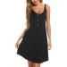 Shop Aseniza Still Nachthirt Women s Cotton Nightgown - V-neck Button Bag Large Sizes Black - Perfect for Summer and Breastfeeding - Buy Online on GoSupps.com