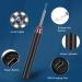 1080P HD Smart Ear Wax Removal Tool with Camera | Rechargable Ear Otoscope Kit for iPhone & Android | 6 LED Lights | 10 Pcs Ear Set | Black - Buy Online on GoSupps.com