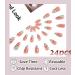 Sethexy Abstract Almond Shape False Nails - 24-Pack Green French Press-On Acrylic Nails for Women & Girls - Buy Online on GoSupps.com
