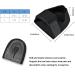 Plantar Fasciitis Heel Cups - Adjustable Heel Protector for Pain Relief - L(7-12UK) Black - Buy Online on GoSupps.com