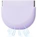 Teksome Storage Case | Food-Compatible Silicone Cover for Aligners & Dentures | Portable Prosthesis Case with Ventilation - Lavender - Buy Online on GoSupps.com