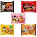 Samyang Buldak Korean Top Spicy Ramen Assorted Noodle Mix Challenge Original 2x Spicy Curry Cheese and Carbonara Halal (Pack of 5)