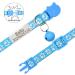 Senristar Personalized Reflective Cat Collars - Custom Breakaway Set with Name Shield & Bell - Anti-Loss Tag for Boys & Girls - Light Blue (20-28 cm) - Buy Online on GoSupps.com