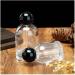 Cylindrical Refillable Perfume Bottle - 30ml Transparent Glass Spray for Travel | Portable Makeup Perfumery (Silver Ball - Buy Online on GoSupps.com