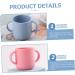 2pcs Toddler Silicone Training Cups with Handles for Boys and Girls - Blue Baby Sippy Cup for Kids Water Transition - Toddmomy Learner Trainer - Buy Online on GoSupps.com