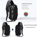 Anti Theft Waterproof Sling Bag with USB Charging Port - Lightweight Crossbody Backpack for Men and Women - Black - Buy Online on GoSupps.com