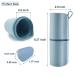 Dadop Travel Toothbrush Case with 5 Silicone Covers - Portable Wash Cup Holder for Travel, Camping, Home - Sky Blue - Buy Online on GoSupps.com
