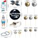 22 Pcs Space Cake Topper Set - Astronaut Figurine, Planet Rocket, Pearl Balls, Star DIY Cake Decorations - Outer Space Themed Party Supplies for Kids Birthday, Baby Shower - Blue - Buy Online on GoSupps.com