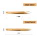 LIVINO Straight Eyelash Extension Tweezers - Set of 2 Stainless Steel Tweezers with Curved Tip | Gold Eyelash Nipper for Extensions - Buy Online on GoSupps.com