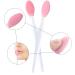 4 Piece Silicone Exfoliating Lip Brush Set for Smoother, Fuller Lips - Rose Red, Yellow, Mint Green, Pink - Buy Online on GoSupps.com