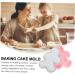 KALLORY 4 Pcs Silicone Mold Silicone Bakeware Cake Mold Xmas Cookies Mold Baking Molds Cake Pan Chocolate 21.2X16.4X3CMx2pcs Assorted Color 1x2pcs - Buy Online on GoSupps.com