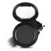 Black Eyeshadow Matte Eyeshadow Black Eye Make-Up Pressed Fine Powder Palette Eyeshadow High Pigment Longlasting Sweatproof Single Eye Shadow With Mirror And Brush For Performance (Black)