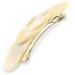 Camila Paris CP2337 French Hair Barrettes Clips for Girls Handmade Interlock Cream and Pearl  Strong Hold Grip Hair Clips for Women  No Slip and Durable Styling Girls Hair Accessories  Made in France 3.75 Ivory