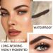 BINGBRUSH Tinted Brow Mascara - 2 Pcs Waterproof Transfer-proof Cruelty Free Eyebrow Filler - Light Medium Brown (04 DARK BROWN) for Thickening & Gray Hair Coverage - International Shipping Available - Buy Online on GoSupps.com