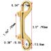Brass Double End Snap Hook Clip 3.5 Inch (4 Pcs) - Ideal for Diving, Pets, Handmade Bag Keychains - Buy Online on GoSupps.com
