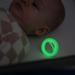 Tommee Tippee Night Pacifier Set - Skin-Like Texture Symmetrical Design Glows in the Dark 0-6 Months - 2 Pack (Yellow & Gray) with Sterilizer Box - Buy Online on GoSupps.com