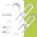 Pack of 6 Child Safety Locks - Reusable U-Shaped Cupboard & Door Locks for Babies Easy to Use Baby Safety Locks for Cupboards Drawers & Refrigerators - Buy Online on GoSupps.com