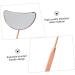 Ultechnovo 3 STK Eyelash Extension Mirror - Large Foldable Rustproof Steel Control Mirror for Dental & Beauty Care - Travel-Friendly Ros gold Design | 15.5x5x0.5cm - Buy Online on GoSupps.com