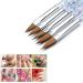 Fubdnefvo 1 Set Nail Brush Tools Set Crystal Handle Acrylic UV Gel Nail Brushes Carving Glitter Pen Manicure DIY Nail Art Tool - Buy Online on GoSupps.com