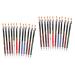 FOYTOKI 24 Pcs Lip Liner Eyeliner Grey Eyebrow Pencil Eyeliner Pen Waterproof Lip Liner Pencil Wooden