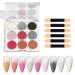 Poudre pigment e pour ongles Paillettes magiques 9 couleurs Poudre brillante d grad arc-en- pour d coration d'ongles faire soi-m me pour P ques Halloween No l CF04