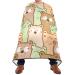 Waterproof Barber Cape -Cartoon Bear and Frog Cheetah Haircut Bib for Men Unisex Hair Cutting Cape(8rp1a)