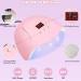 6 Colors Gel Nail Kit with 54W LED UV Lamp - Complete Manicure Set with Base Top Coat, False Nails, Nail File - Acrylic Nail Extension Kit for Beginners - 142 Pieces - Buy Online on GoSupps.com