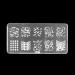 Bodhi2000 Nail Art Stamping Kit 1 Stamping Plate +1 Stamper + 1 Scraper Manicure Stamping Kit work for Nail Art Design and Decoration Template Random - Buy Online on GoSupps.com