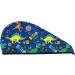 Dinosaur in Space Microfiber Hair Towel - Soft Super Absorbent Coral Velvet Quick Dry Cap for Long Curly & Thick Hair - Buy Online on GoSupps.com