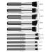Travel-Friendly Mini Makeup Brushes Set - 10 Synthesized Pieces for Perfect On-the-Go Beauty - Buy Online on GoSupps.com