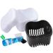 Denture Brush Retainer Case, Denture Case,Denture Cups Bath,Dentures Container with Basket Denture Holder for Travel,Mouth Guard Night Gum Retainer Container (black)
