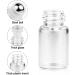 25 Pcs Clear Glass Mini Roll On Bottles - Empty 2ml Roller Ball Bottles for Essential Oils, Perfume, Lip Balm - Cosmetic Sample Vials with Black Cap - Buy Online on GoSupps.com