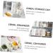 Alipis 6 Pcs Storage Box with Handle Cereal Refrigerator Organizer Keeper Kitchen Food Organizer re-usable - Buy Online on GoSupps.com
