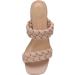 CUSHIONAIRE Onyx Braided Heel Sandal - Women's Memory Foam - Wide Widths (8.5 Nude) - Buy Online on GoSupps.com