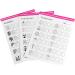 Nail Art Practice Book Beginner Manicure Training Drawing Cards Easy to Clean 12 Sheets - Buy Online on GoSupps.com