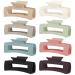 5 Inch Jumbo Claw Clips  XL Hair Clips 8 Pcs Square Claw Clip  Extra Large Hair Claw Clips  Rectangular Matte Hair Claws for Thick Hair XLclips