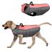 Dog Winter Coat Waterproof Dog Jacket Vest for Medium Large Dogs Warm Pet Coats with Harness Outdoor Puppy Coat Vest Reflective Winter Dog Clothes for Beagle Chenery Dachshund(L/43cm Pink) L/43cm Pink