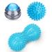 MURLIEN massage roller set with massage ball blue