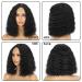 CLIONE Deep Wave Bob Lace Wig 12 - Short Synthetic Wigs for Black Women - Natural Black Color - Curly Bob Lace Front Wig - Buy Online on GoSupps.com