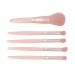Travel Makeup Brushes Set - 5Pcs Professional Portable Cosmetic Brushes with Mirror for Beginners & Professionals - Buy Online on GoSupps.com