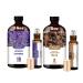 Lavender & Myrrh Sacred Balance Essential Oils Set 16oz & 8oz Pure Natural Scent for Diffusers Spiritual Wellness Meditation Aromatherapy & Holistic Gift Set