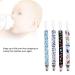 4-Piece Baby Pacifier Clip Set - Cotton Strap Nipple Holder & Chain Clips for Toddlers - Universal Fit - Buy Online on GoSupps.com