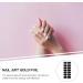 FOMIYES Nail Accessories 6 Sheets Nail Polish Strips Stickers Self-adhesive Full Nail Wraps Stick on Nail Strips Fingernail Polish Decals for Women Girls Manicure Art Black Glitter Stickers - Buy Online on GoSupps.com